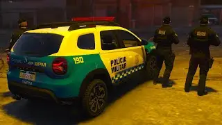 ABORDAGEM NOTURNA: SÓ TRETA! RÁDIO PATRULHA PMERJ | GTA 5 POLICIAL