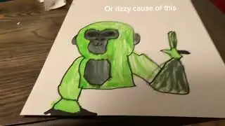 I tried to draw a gorilla tag player