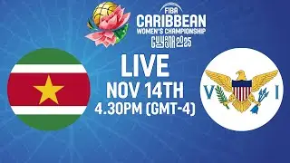 Suriname v Virgin Islands | Full Basketball Game | FIBA CBC Women's Championship 2025