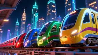 Dream Train Night Ride 🌙🚂 | Soothing Kids Song | Sing Along Bedtime