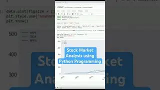 Анализ фондового рынка с использованием Python #финансы #stockcharts