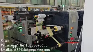 DABA Modular Digital Label Finishing Machine With 1 Flexo Printing&1 Die Cutting Shipped To America