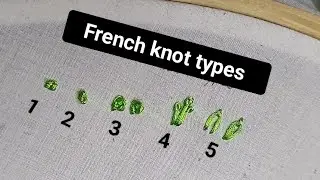 French knot types and end knot tricks for beginners | @Abiaariworld