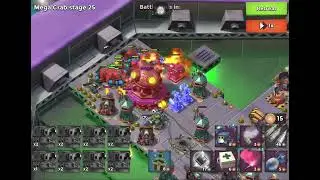 Boom Beach - Mega Crab - Attack 801 (Clear=Free Attack) (Proto Crab=Proto Bunker&rsquo;s Troops) (Reverse)