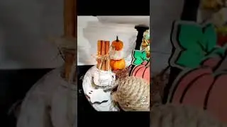 Autumn Pumpkin Spice Tiered Tray Made With Glowforge Pro