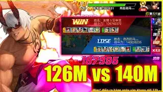 KOF98UMOL - 【オロチ社  Ver 】 126M vs 140M...Tầm n&agrave;y m&agrave; ko c&oacute; tr&ecirc;n 100 triệu lực chiến l&agrave; yếu rồi