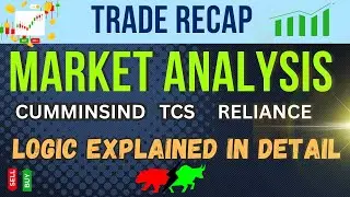 NIFTY ANALYSIS - TRADE RECAP / STOCKS TO WATCH TOMW - #cumminsindia #tcs #reliance #priceaction