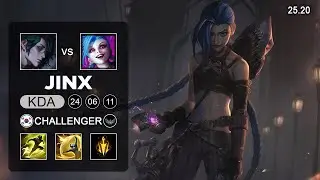 Jinx vs Hwei ADC - KR Challenger - Patch 25.20 Season 15