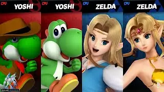 Cowboy and Horror Land Yoshi vs Casual Link to the Past and Golden Paradise Zelda