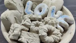 Dry & Water Crumbling + Paste Play of Pure Mud Dirt 