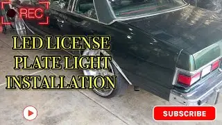 Установка светодиодной рамки номерного знака Chevrolet Malibu 1979 года (легкая модернизация!)
