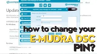 How can you change your E-Mudra DSC Token PIN?