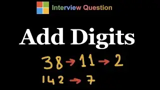 Add Digits - Leetcode 258 - Python
