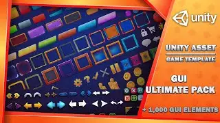 Ultimate 1000+ Game UI Pack for Unity &ndash; Buttons, Icons, Bars & More! (GUI Showcase)
