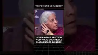 #FirstpostNews: Nirmala Sitharaman's Reaction Goes Viral Over Middle Class Budget Question | N18G
