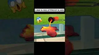 LAVA vs BULLETPROOF GLASS 😱 Amazing Experiment: #lava #test #viral #shorts