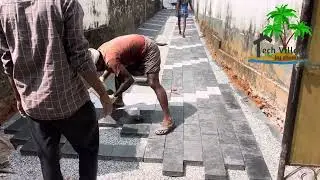 Praveen residence interlock paving