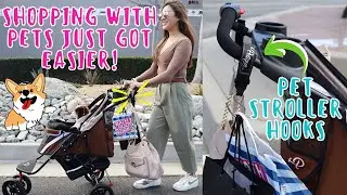 Convenient and EASY to Attach Pet Stroller Hooks | Petique's NEW EZ-Fit Pet Stroller Hooks