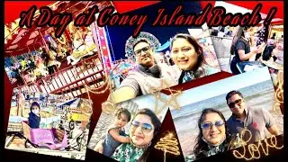 A Day At Coney Island Beach Brooklyn,New York 2021 4K