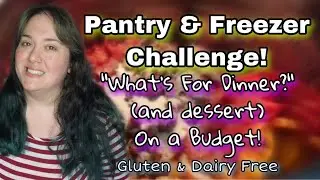 Pantry and Freezer Challenge | Whats For Dinner Recipes on a Budget | Gluten & Dairy Free Meal Prep