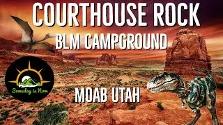 Courthouse Rock BLM Campground #Moab #BLM #utah #drycamping #dinosaur #fossil #easttowest #tandara