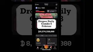 Dropee Daily Combo 8 February | New Daily Combo Card 8 February |Daily Combo Dropee#dropee
