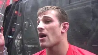David Taylor after Beat the Streets win in Times Square