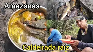Pescaria de malhadeira e balestra com caldeirada raiz 