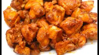 JUICY TASTY Buffalo Chicken Bites in the Air fryer - no breading | Easy Homemade chicken nuggets