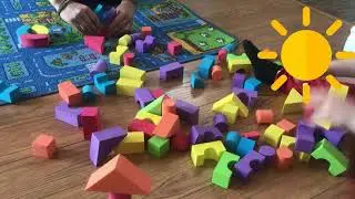 Playing with Building Blocks! Fun for Kids! RAINBOW Foam Blocks! Come Build with Us!!!