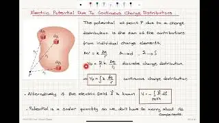 Week 3-11 Electric Potential Due To a Continuous Charge Distribution