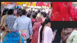 ग्रेड ओपनिंग के साथ करवाचौथ स्पेशल सूट.....श्याम क्लोथ हाउस order no 8076110707