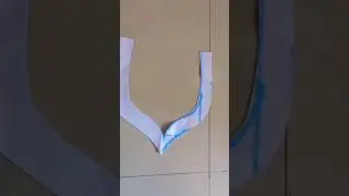 pan shape neck cutting on canvas (bukram) #pangala#fashion#youtubeshorts