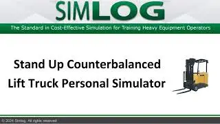 Unloading a Shipping Container - Simlog Stand Up Counterbalanced Lift Truck Personal Simulator