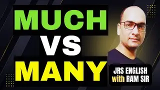 MUCH vs MANY 🔥 | English Grammar Rules with Advanced Examples | JRS ENGLISH with Ram Sir