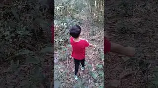 Explorando trilha no Mato