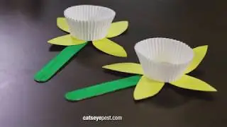 How to Make a Paper Daffodil: DIY Crafts for Kids