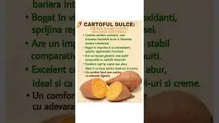 Beneficii cartof dulce #plantemedicinale #vindecarenaturala