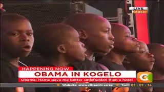 Eric Wainaina performs at Sauti Kuu foundation #ObamaInKenya