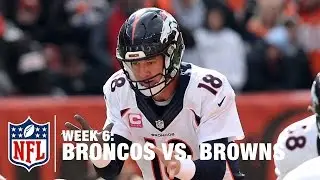 QB Block Alert: Peyton Manning Pancakes Donte Whitner! | Broncos vs. Browns | NFL