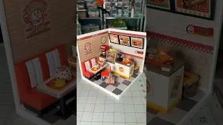 DIY Miniature Fast Food Burger Shop Kit 🍔