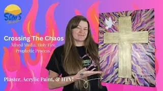 Mixing Plaster, Acrylic Paint, and Heat Transfer Vinyl 