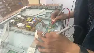 Samsung LCD TV  Negative picture problem fix / how to repair ghost picture problem solution