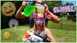 DUNK HAT CHALLENGE!! Do NoT GET SLIMED!!