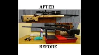 Tikka T3 rifle: prima / dopo before / after with RGM Stocks stock