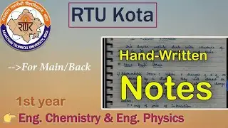 RTU 1st year Notes Download💯  | RTU Kota