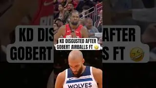 KD disgusted after Gobert airballed FT 😂