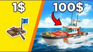 TESTED: $1 LEGO VS $100 LEGO Boats - Which Sinks First?