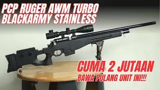 TURUN HARGA‼️ Senapan Angin PCP Ruger AWM Turbo Blackarmy Sekarang Cuma 2 Jutaan❗ Wajib Punya!
