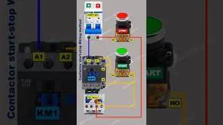 Contactor Start-Stop Wiring #shortvideo
